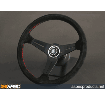 パーツ Nardi Deep Corn 35 Suede / black spokes Nardi Deep Corn – Suede - Black Spokes & Red Stitching