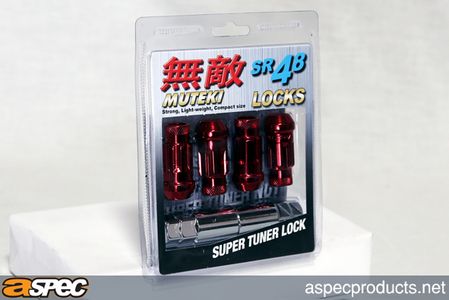 Muteki Lug Locks SR48 12x1.5 Red 48mm Open Ended