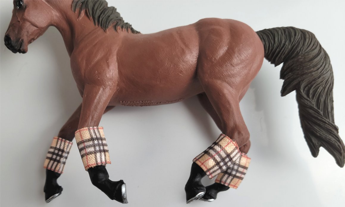 USA Handmade Horse Polo Wraps in Plaid Set of 4!