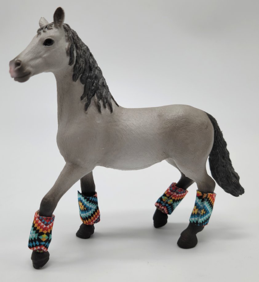 USA Handmade Horse Polo Wraps in Southwest Rainbow Set of 4!