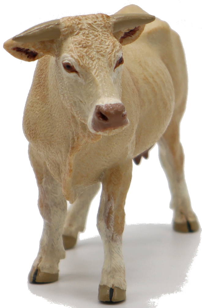 Papo Blonde D'Aquitaine-Rind – Realistische Bauernhof-Figur, Handbemalt, Für Kinder Ab 3 Jahren