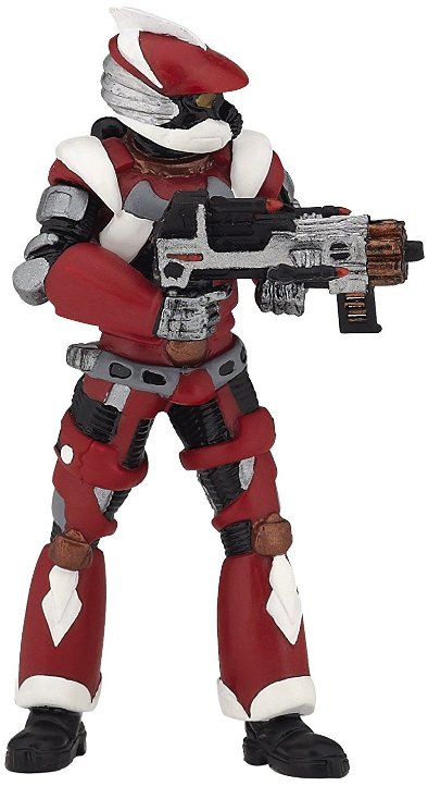 Figurine Papo Retirée - Laser Warrior Galactic Adventure (7cm) - État Neuf Avec étiquette 2012
