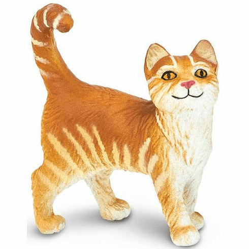 Safari Ltd Safari Farm Tabby Cat Figure - Realistic Toy Animal, Phthalate-Free & Safety Tested