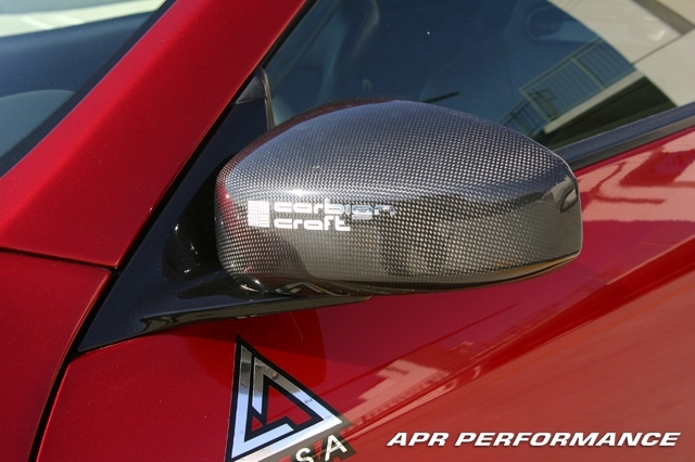 Carbon Fiber Style Mirror Cover Caps – Infiniti G35 Coupe 2003-2007 – Pair Gloss Black – KUAFU