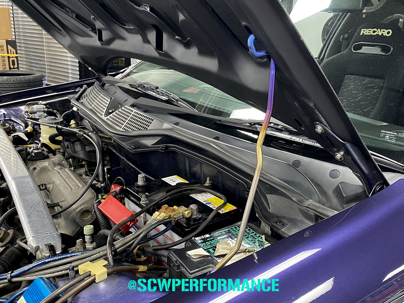 9401 Acura Integra SCW GT Titanium Hood Prop Stay DC2 DB8 GSR