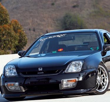 プレリュード97 バンパーライト JDM ブラック Spyder - Honda Prelude 97-01 Euro Style Tail Lights - Black