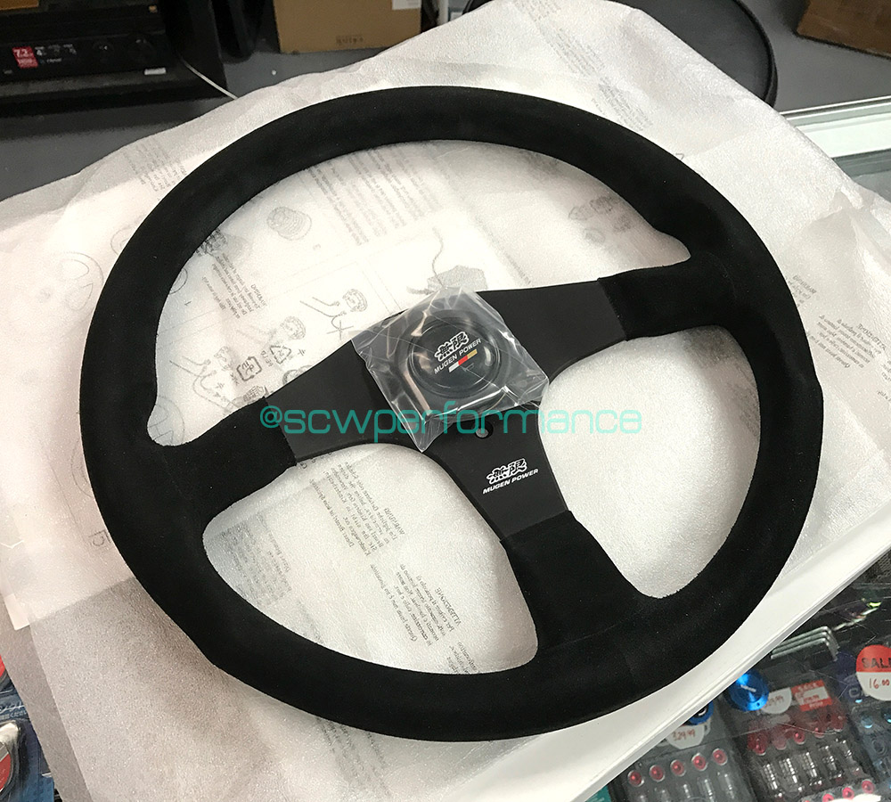 MUGEN V3 Suede Racing Steering Wheel (JAPAN) MOOGEN EF EG6 EK9 CTR ITR