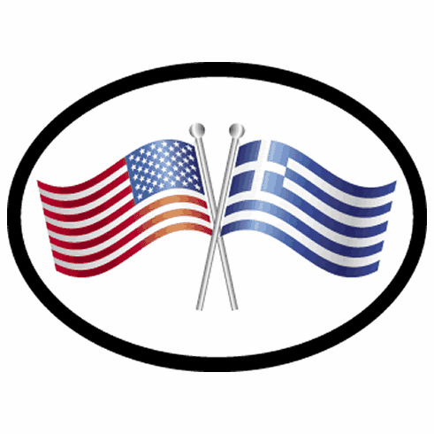Greece Oval Friendship Decals