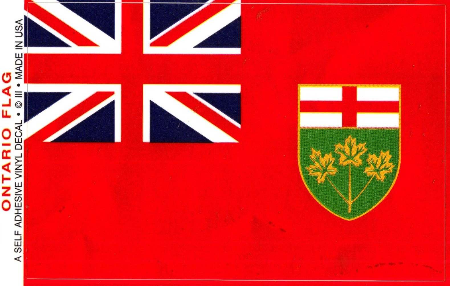 Cheap Made in the USA self-adhesive 3.5" x 5" waterproof vinyl Ontario ...