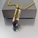 .40 Caliber Bullet Necklace | Amethyst Peacock