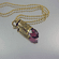 .40 Caliber Bullet Necklace | Amethyst Peacock