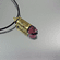 .40 Caliber Bullet Necklace | Amethyst Peacock