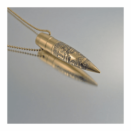 .50 caliber bullet necklace