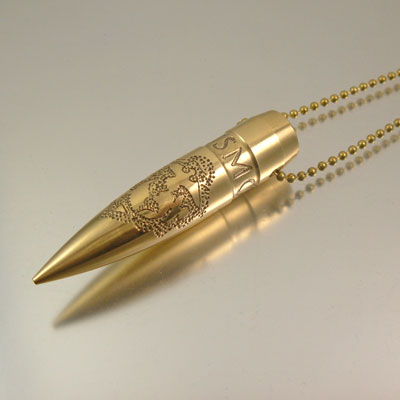 .50 Caliber Bullet Necklace | USMC