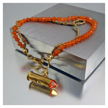 Artisan Bracelet | Carnelian Gemstone | Little Heat