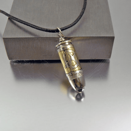Sons of Anarchy Bullet Necklace | 9mm Silver