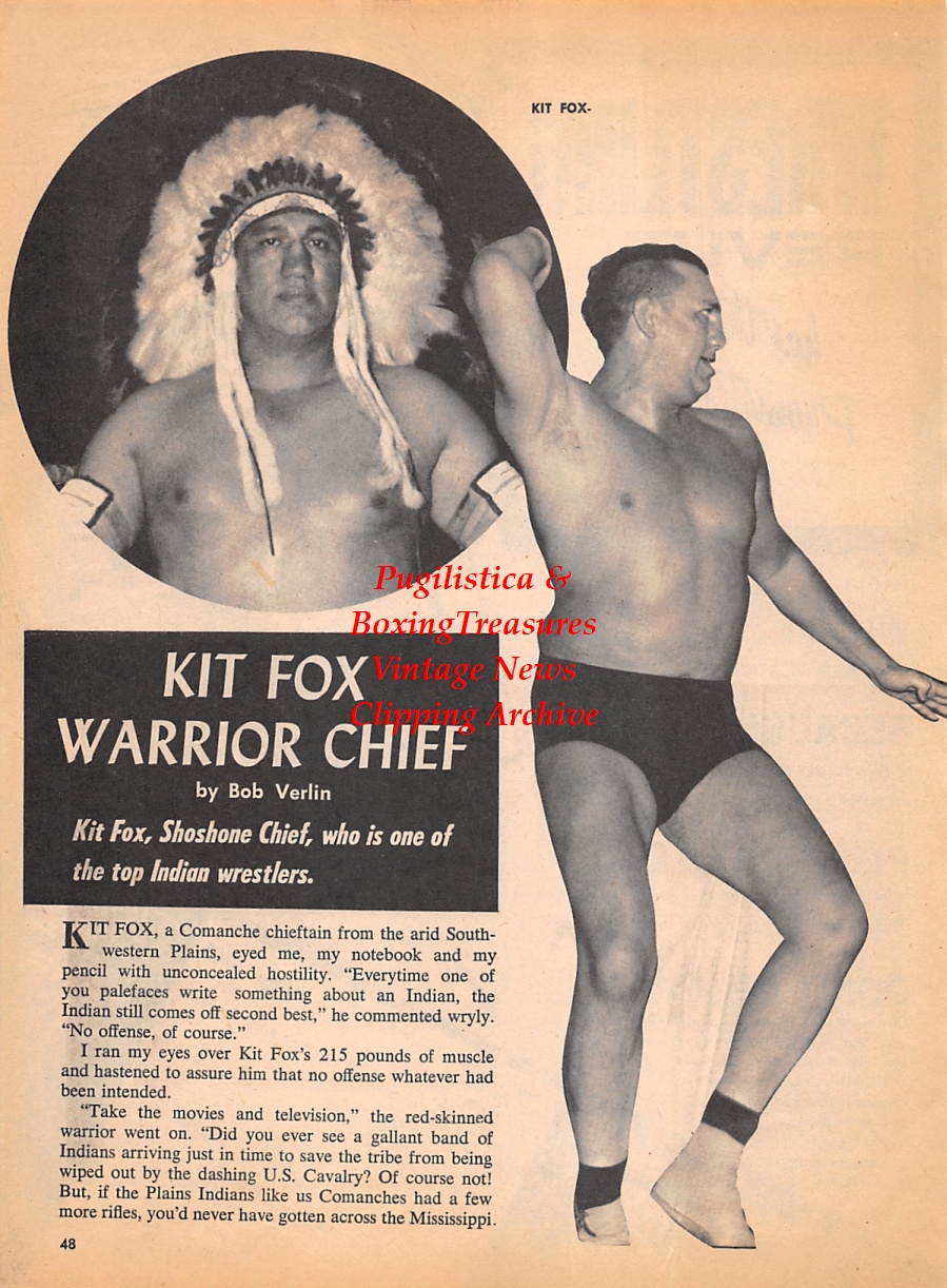 Wrestling News Clipping 165 Kit Fox