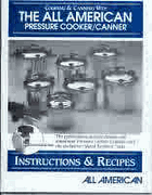 All American Instruction/Recipe Book 74