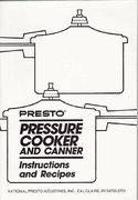 Presto 59464 Recipe / Instruction Book