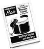 Presto 72165 Recipe / Instruction Book