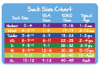 Jefferies Socks Size Chart