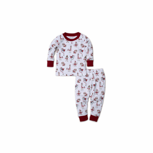 Kissy Jungle Christmas Print Two Piece Pajamas F19KKJC190Pwhredt