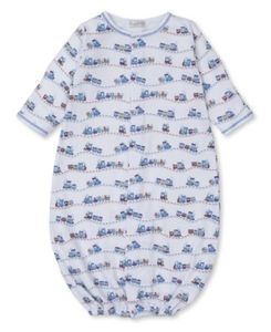 Kissy Kissy Rambling Railroad Print Convertible Gown KKF24RR14P