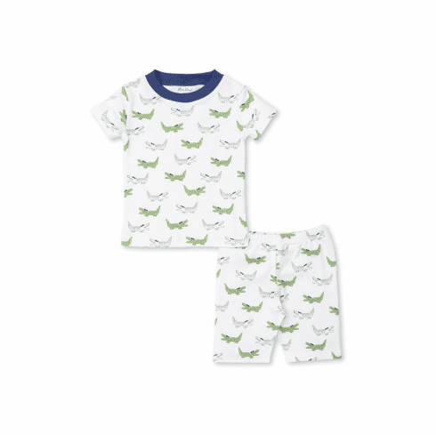 Kissy Kissy Alligator Alley Print Short Pajamas S22AA193Pt