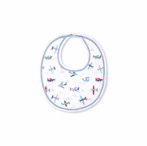 Kissy Kissy Awesome Airplane Print Bib F20AA13P