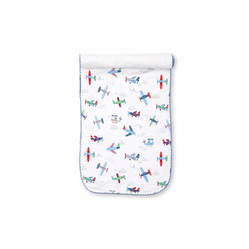 Kissy Kissy Awesome Airplane Print Burp F20AA30P