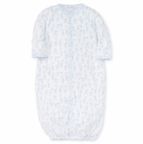 Kissy Kissy Baby Giraffes Print Convertible Gown S19BG14Pblue