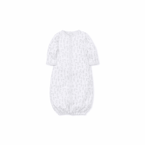 Kissy Kissy Baby Giraffes Print Convertible Gown S19BG14Psilver