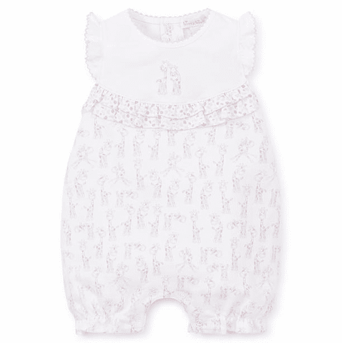 Kissy Kissy Baby Giraffes Print Sleeveless Short Playsuit S19BG36Ppink