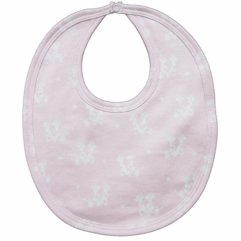 Kissy Kissy Baby-Girls Infant Giraffe Kins Print Bib 363-13pink
