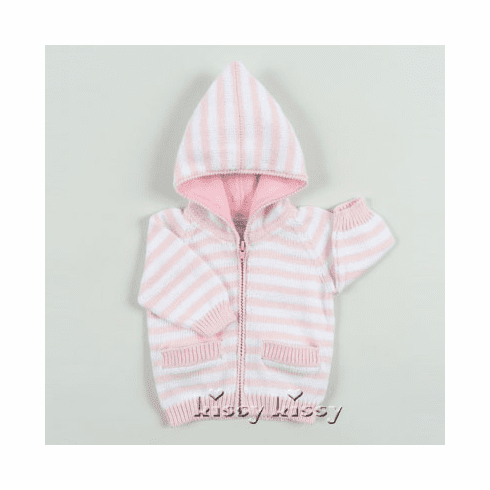 Kissy Kissy Baby Rugby Pink Hooded Knit Cardigan Q024-HCApink