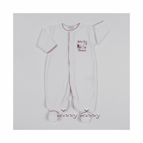 Kissy Kissy Baby's Christmas Footie F17132V-04