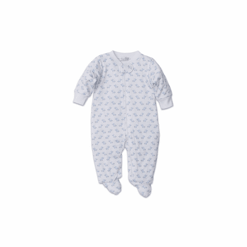 Kissy Kissy Baby Trunks Print Footie with Zipper F19BT04PZblue