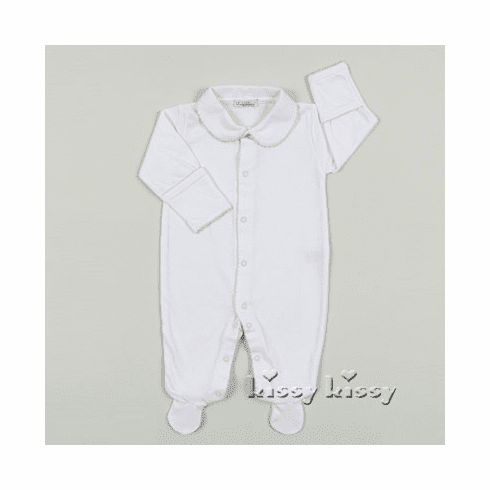 Kissy Kissy Basic Footie with Collar