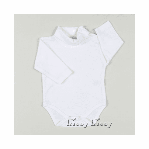 Kissy Kissy Basic Long Sleeve Bodysuit with Turtleneck