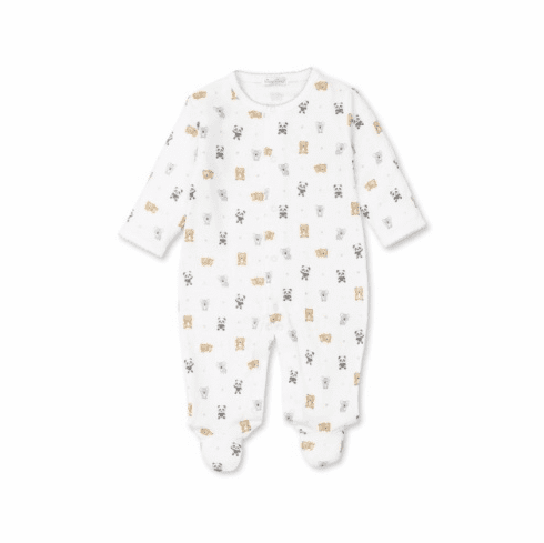Kissy Kissy Bear Bedlam Print Footie F22BB04P
