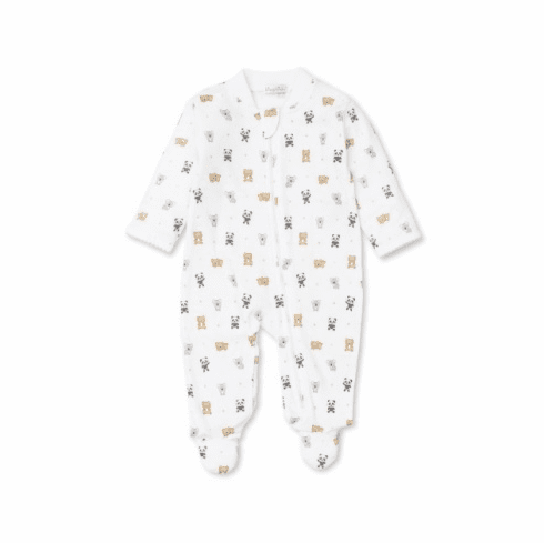 Kissy Kissy Bear Bedlam Print Footie with Zipper F22BB04PZ
