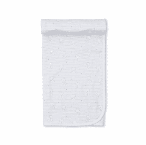 Kissy Kissy Bear Hugs Print Blanket F21BH08PBlue