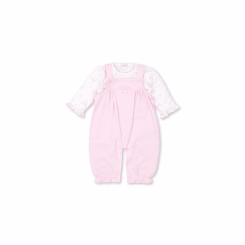 Kissy Kissy Bearly Believable Overall Set F20BBOVPink