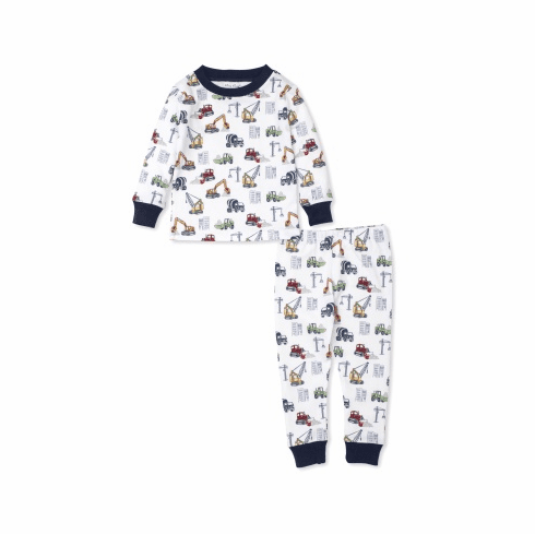 Kissy Kissy Big Bull Dozers Print Long Pajamas F22BBD190Pt