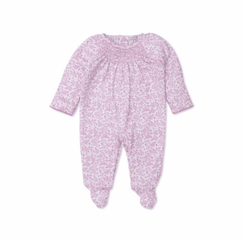 Kissy Kissy Blooming Vines Print Footie SSBV04Ppink