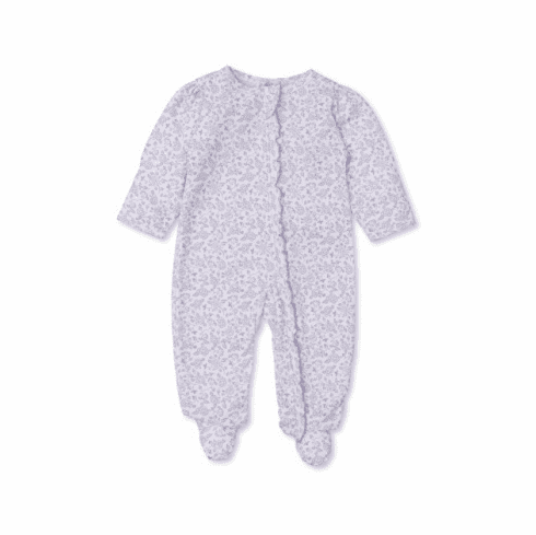 Kissy Kissy Blooming Vines Print Footie with Zipper SSBV04PZlilac