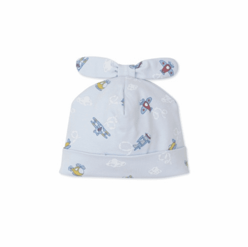 Kissy Kissy Blue Sky Planes Print Hat S23BSP06P