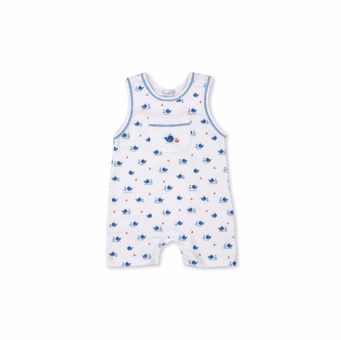 Kissy Kissy Breaching Whales Print Sleeveless Playsuit S21BW36Pblue