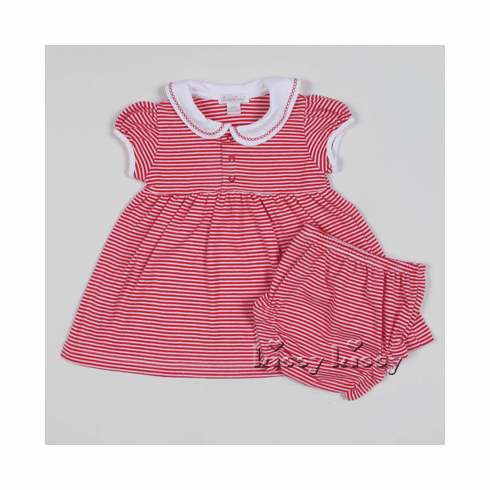 Kissy Kissy Bright Stars Dress w/Collar & Diap. Cov. S14521-16C
