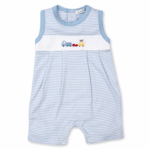 Kissy Kissy Bumper Traffic Stripe Sleeeless Short Playsuit S21BT36ST